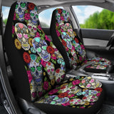 Sugar Skulls Car Seat Covers - 101819 - YourCarButBetter