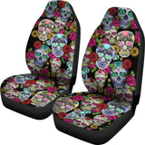 Sugar Skulls Car Seat Covers - 101819 - YourCarButBetter