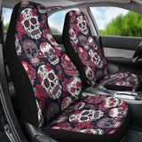 Sugar Skulls & Roses Car Seat Covers 101207 - YourCarButBetter