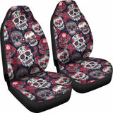 Sugar Skulls & Roses Car Seat Covers 101207 - YourCarButBetter