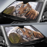 Sumatran Tiger Almaty Zoo Kazakhstan Car Sun Shade 172609 - YourCarButBetter