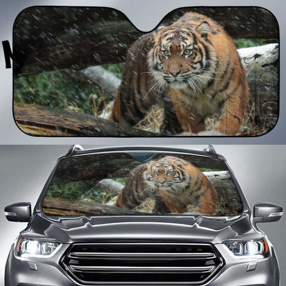 Sumatran Tiger Wild Tiger 4K Car Sun Shade 172609 - YourCarButBetter