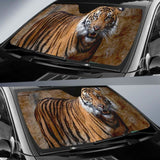 Sumatran Tiger Zoo 4K Car Sun Shade 172609 - YourCarButBetter