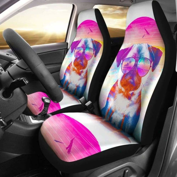 Summer Pug Car Seat Covers 102918 - YourCarButBetter