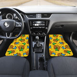 Sunflower Butterfly Front And Back Car Mats 184610 - YourCarButBetter