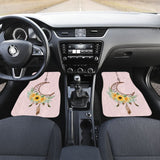 Sunflower Dream Catcher Feather Pink Printed Car Floor Mats 212003 - YourCarButBetter