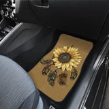 Sunflower Printed Pattern Integrated Native American Dreamcatcher Car Floor Mats 212901 - YourCarButBetter