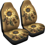 Sunflower Printed Pattern Integrated Native American Dreamcatcher Car Seat Covers 212901 - YourCarButBetter