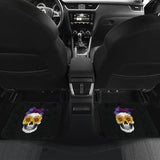 Sunflower Skull Galaxy Bandana Car Floor Mats 210805 - YourCarButBetter