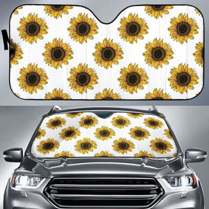 Sunflowers Design Pattern Car Auto Sun Shades 172609 - YourCarButBetter