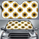 Sunflowers Design Pattern Car Auto Sun Shades 172609 - YourCarButBetter