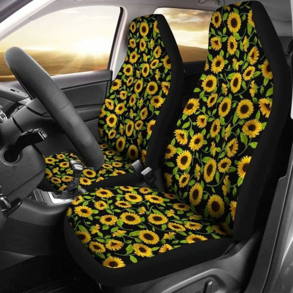 Sunflowers Pattern Car Seat Covers 105905 - YourCarButBetter