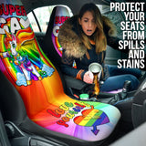 Super Gay Unicorn Rainbow LGBT Love Yourself Car Seat Covers 210201 - YourCarButBetter