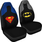 Superman And Batman Seat Covers Movie Fan Gift 210101 - YourCarButBetter