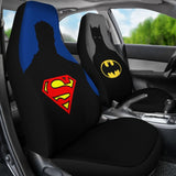 Superman And Batman Seat Covers Movie Fan Gift 210101 - YourCarButBetter