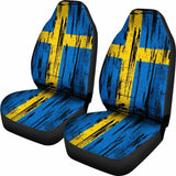 Sweden Grunge Flag Car Seat Cover 1 232125 - YourCarButBetter