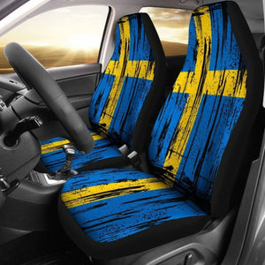 Sweden Grunge Flag Car Seat Cover 1 232125 - YourCarButBetter