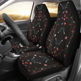Swedish Dala Horse Car Seat Covers 170804 - YourCarButBetter