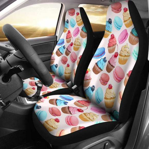 Sweet Cake Pattern Print Car Seat Covers 211706 - YourCarButBetter