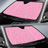 Sweet Candy Pink Background Car Auto Sun Shades 103406 - YourCarButBetter