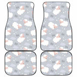 Sweet Dreams Sheep Pattern Front And Back Car Mats 194013 - YourCarButBetter