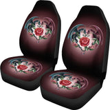 Sweet Love Dragons Roses And Heart Car Seat Covers 211604 - YourCarButBetter