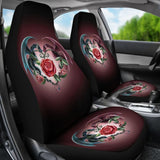 Sweet Love Dragons Roses And Heart Car Seat Covers 211604 - YourCarButBetter