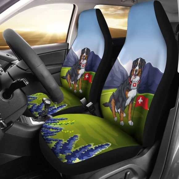 Switzerland Bernese Mountain Dog 01 Car Seat Covers 4 102802 - YourCarButBetter