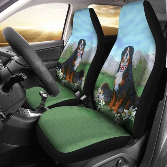 Switzerland Bernese Mountain Dog Car Seat Covers 06 102802 - YourCarButBetter