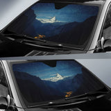 Switzerland Mountains Stars Night Sun Shade Amazing Best Gift Ideas 550317 - YourCarButBetter