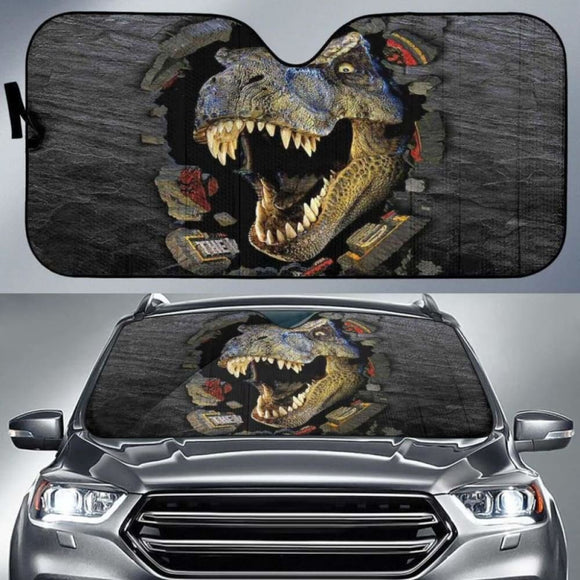 T-Rex 3D Car Auto Sun Shades 182102 - YourCarButBetter