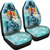 Tahiti Car Seat - Blue Turtle Hibiscus Amazing 091114 - YourCarButBetter