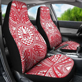 Tahiti Car Seat Cover - Tahiti Coat Of Arms Polynesian Flag Color 105905 - YourCarButBetter
