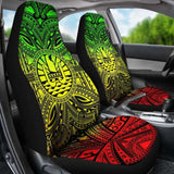 Tahiti Car Seat Cover - Tahiti Coat Of Arms Polynesian Reggae Style 105905 - YourCarButBetter