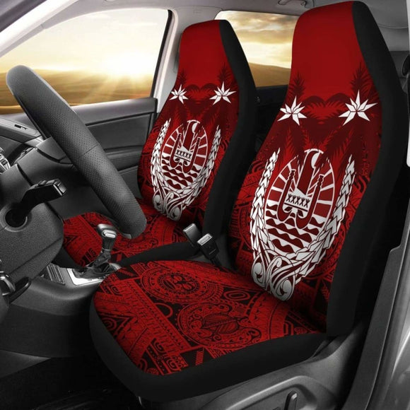 Tahiti Car Seat Covers - Tahiti Flag Coconut Tree - Amazing 1 105905 - YourCarButBetter