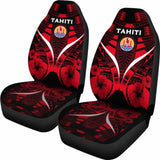 Tahiti Car Seat Covers - Tahiti Flag Hibiscus Polynesian Tattoo - Amazing 1 105905 - YourCarButBetter