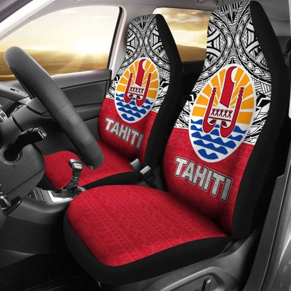 Tahiti Car Seat Covers - Tahiti Flag Polynesian Design - 105905 - YourCarButBetter