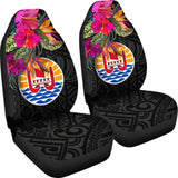 Tahiti Car Seat Covers - Polynesian Hibiscus Pattern - 232125 - YourCarButBetter