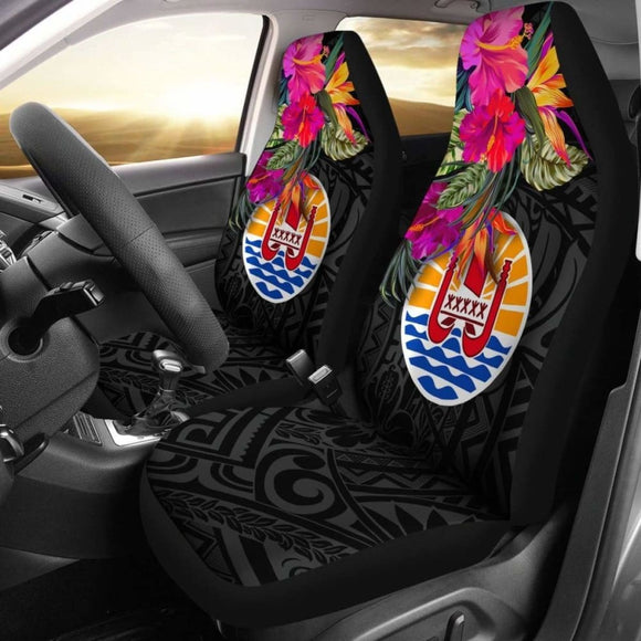 Tahiti Car Seat Covers - Polynesian Hibiscus Pattern - 232125 - YourCarButBetter