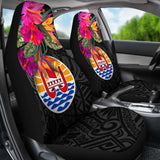 Tahiti Car Seat Covers - Polynesian Hibiscus Pattern - 232125 - YourCarButBetter