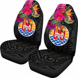 Tahiti Car Seat Covers - Polynesian Hibiscus Pattern - 232125 - YourCarButBetter