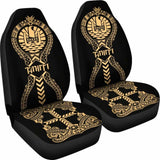 Tahiti Car Seat Covers Polynesian Tribal Gold 105905 - YourCarButBetter