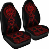 Tahiti Car Seat Covers Polynesian Tribal Red 105905 - YourCarButBetter