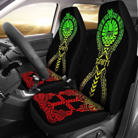 Tahiti Car Seat Covers Polynesian Tribal Reggae 105905 - YourCarButBetter