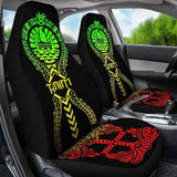 Tahiti Car Seat Covers Polynesian Tribal Reggae 105905 - YourCarButBetter