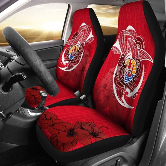Tahiti Car Seat Covers Shark Coat Of Arms 4 102802 - YourCarButBetter