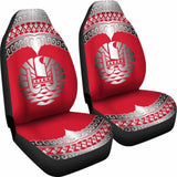 Tahiti Polynesian Car Seat Cover - Tahiti Flag Wave Style - 105905 - YourCarButBetter