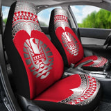 Tahiti Polynesian Car Seat Cover - Tahiti Flag Wave Style - 105905 - YourCarButBetter