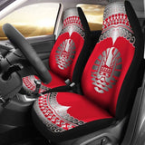 Tahiti Polynesian Car Seat Cover - Tahiti Flag Wave Style - 105905 - YourCarButBetter