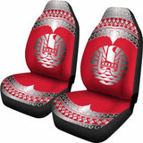 Tahiti Polynesian Car Seat Cover - Tahiti Flag Wave Style - 105905 - YourCarButBetter